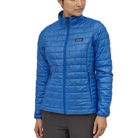 Patagonia Classic Nano Puff Quilted Bayou Blue Jacket Women's Small - Picture 1 of 15